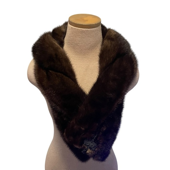 Vintage Real Soft Mink Fur Hat and Scarf for Stylish Accessorizing main image 10